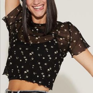 Sheer daisy top